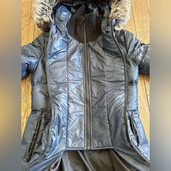 BCBGeneration Winter Down Feather Quilted Hooded Puffer Jacket Sz XS - Picture 8 of 15